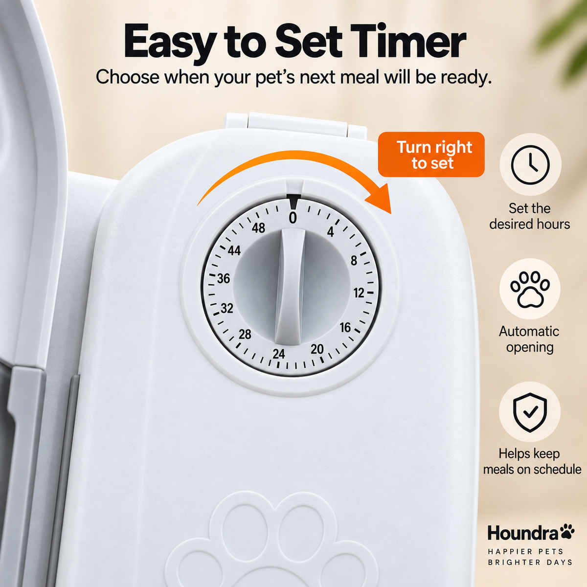 Houndra Timed Pet Feeder
